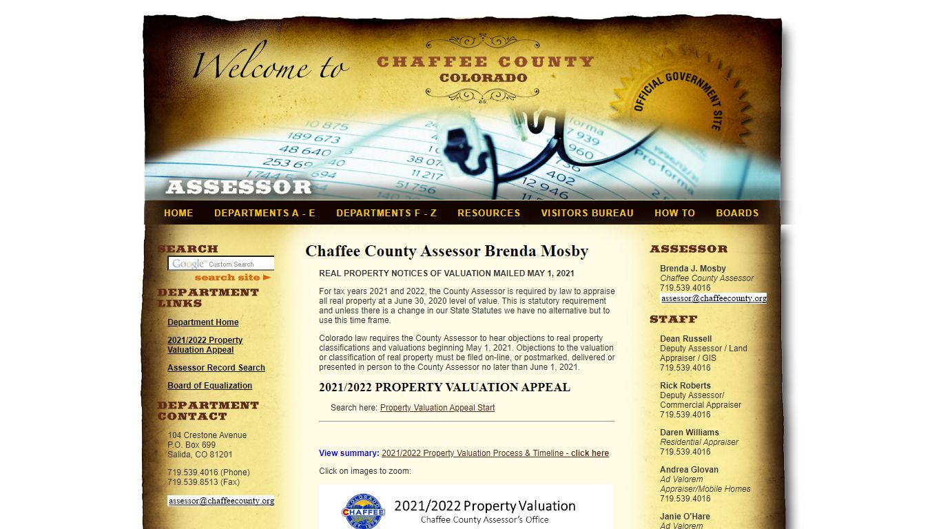 Assessor - Chaffee County, Colorado